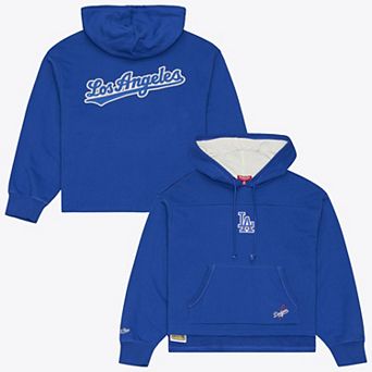 Women's Mitchell & Ness Royal Los Angeles Dodgers Retro Roots Pullover Hoodie