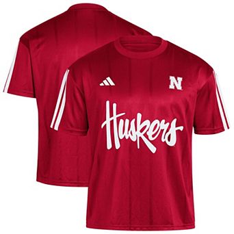 Men's adidas Red Nebraska Huskers Soccer Fashion Jersey