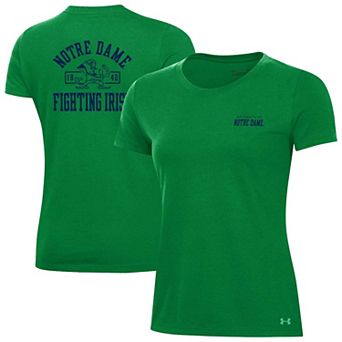 Women's Under Armour Green Notre Dame Fighting Irish Performance Cotton T-Shirt