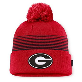 Unisex Nike Red Georgia Bulldogs 2026 On-Field Cuffed Knit Hat with Pom