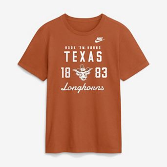 Men's Nike Texas Orange Texas Longhorns Legacy Stacked Established T-Shirt