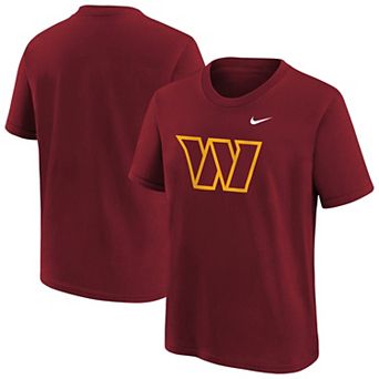 Youth Nike Burgundy Washington Commanders Logo T-Shirt