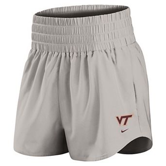 Women's Nike Gray Virginia Tech Hokies Ultra Dri-FIT High-Rise Shorts