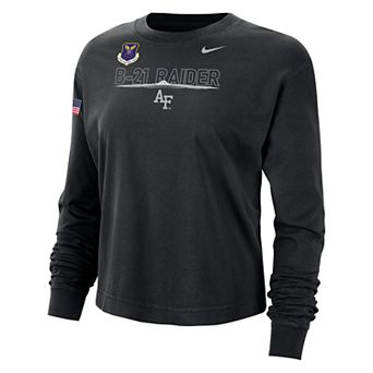Women's Nike Black Air Force Falcons 2026 Rivalry Collection Boxy Long Sleeve T-Shirt