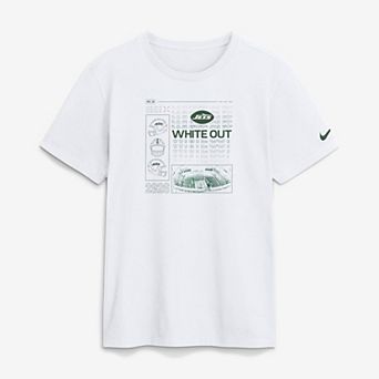 Men's Nike White New York Jets White Out Club T-Shirt