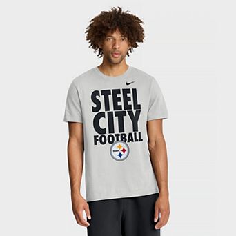 Men's Nike Gray Pittsburgh Steelers We Run This T-Shirt