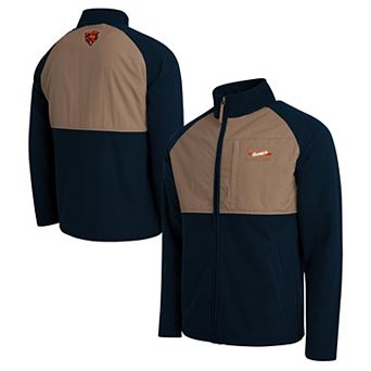 Men's Darius Rucker Collection by Fanatics Navy/Tan Chicago Bears Full-Zip Raglan Jacket