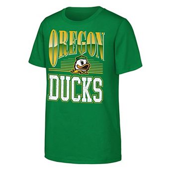 Youth Outerstuff Green Oregon Ducks Chrome Header T-Shirt