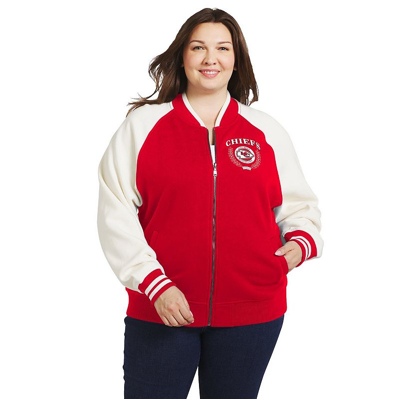 Women's WEAR by Erin Andrews Red/White Kansas City Chiefs Throwback Plus