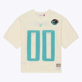 Men's Mitchell & Ness Cream Vancouver Grizzlies Hardwood Classics Retro Roots Short Sleeve Sweater Jersey