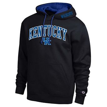 Men's Champion Black Kentucky Wildcats Arch Tackle Twill Hoodie