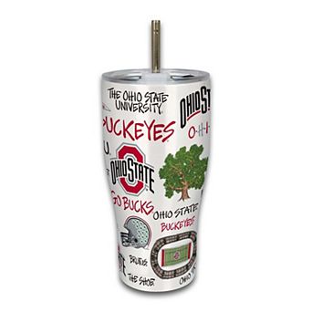 Ohio State Buckeyes 30oz. Icon Metal Tumbler