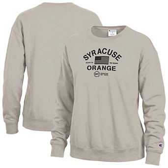 Women's Champion Tan Syracuse Orange Operation Hat Trick Powerblend Sweatshirt