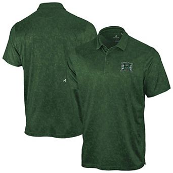 Men's Antigua Green Hawaii Rainbow Warriors Lush Polo