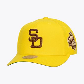 Men's Mitchell & Ness Gold San Diego Padres Secondary Pop Pro Snapback Hat