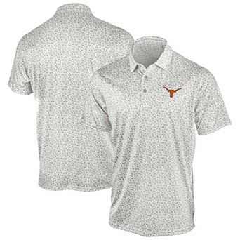 Men's Antigua Gray Texas Longhorns Flourish Polo