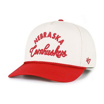 Women's '47 Cream/Scarlet Nebraska Huskers Rope Script Hitch Adjustable Hat