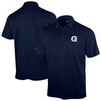Men's Antigua Navy Georgetown Hoyas Unshakable Solid Polo