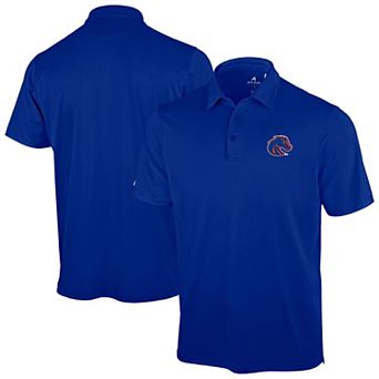 Men's Antigua Royal Boise State Broncos Unshakable Solid Polo