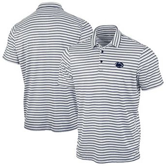 Men's Antigua Navy Penn State Nittany Lions Space Stripe Polo