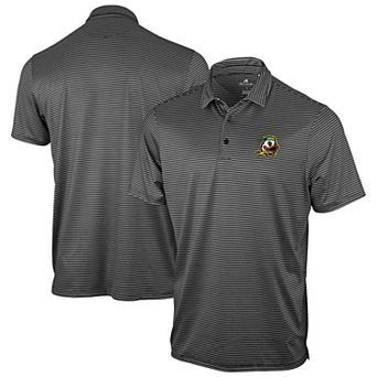 Men's Antigua Black Oregon Ducks Eager Polo