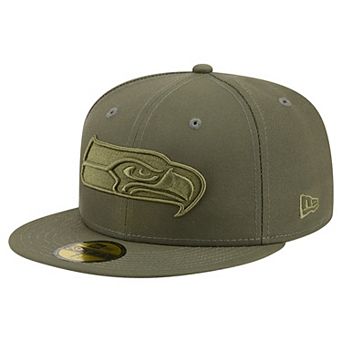 Men's New Era Olive Seattle Seahawks Color Pack 59FIFTY Fitted Hat