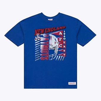 Men's Mitchell & Ness Royal New England Patriots Core Essentials Street Graphic Short Sleeve T-Shirt
