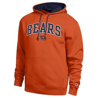 Men's Champion Orange/Navy Chicago Bears Contrast Hoodie