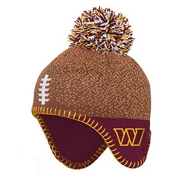 Infant Outerstuff Brown Washington Commanders Football Head Knit Hat