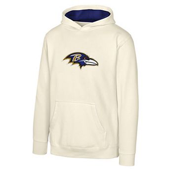 Youth Outerstuff Natural Baltimore Ravens Prime Pullover Hoodie