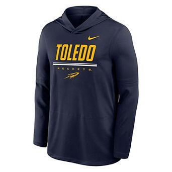 Men's Nike Navy Toledo Rockets 2026 Sideline Lightweight Dri-FIT Hoodie