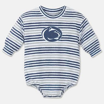 Newborn & Infant ZooZatz Navy Penn State Nittany Lions Cozy Fleece Bodysuit