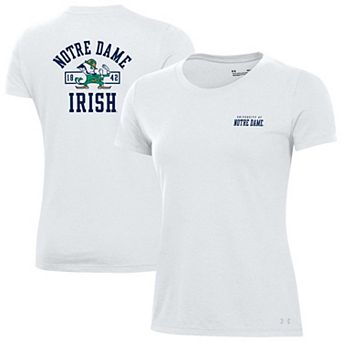 Women's Under Armour White Notre Dame Fighting Irish Performance Cotton T-Shirt