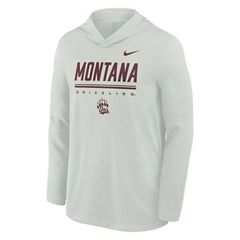 Men's Nike Gray Montana Grizzlies Basketball Lightweight Dri-FIT Hoodie