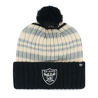 Youth '47 Black Las Vegas Raiders Snow Fort Cuffed Knit Hat