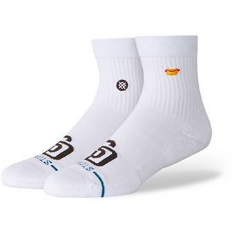 Unisex Stance White San Diego Padres Hot Dog Quarter Socks