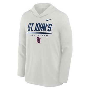 Men's Nike Gray St. John's Red Storm Basketball Lightweight Dri-FIT Hoodie
