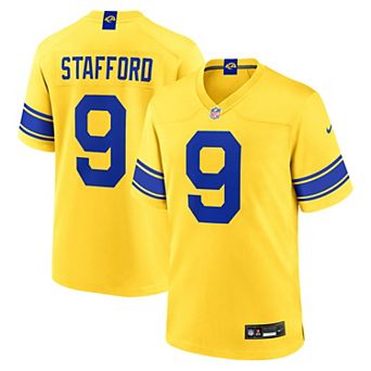 Men's Nike Matthew Stafford Los Angeles Rams Classic Sol Game Jersey