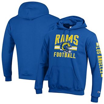 Men's Champion Royal Los Angeles Rams Powerblend Hoodie