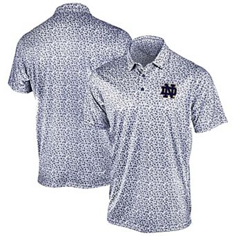 Men's Antigua Navy Notre Dame Fighting Irish Flourish Polo