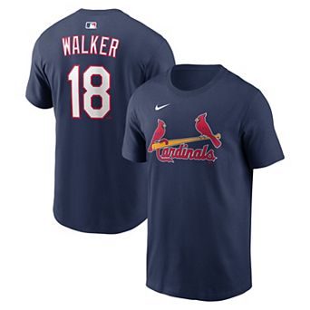 Men's Nike Jordan Walker Navy St. Louis Cardinals Name & Number T-Shirt