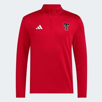 Men's adidas Red Texas Tech Red Raiders 2026 Sideline Ultimate 365 Woven Quarter-Zip Pullover