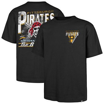 Men's '47 Black Pittsburgh Pirates Under Bar Foundation T-Shirt
