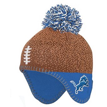 Preschool Outerstuff Brown Detroit Lions Football Head Knit Hat