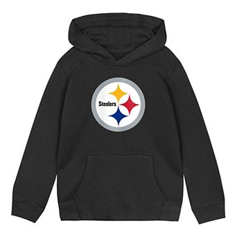 Toddler Outerstuff Black Pittsburgh Steelers Primary Logo Fleece Hoodie