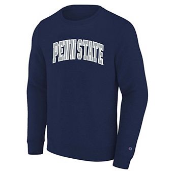 Men's Big and Tall Champion Navy Penn State Nittany Lions Arch Applique Sweatshirt