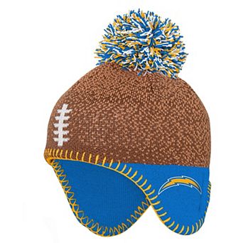 Infant Outerstuff Brown Los Angeles Chargers Football Head Knit Hat
