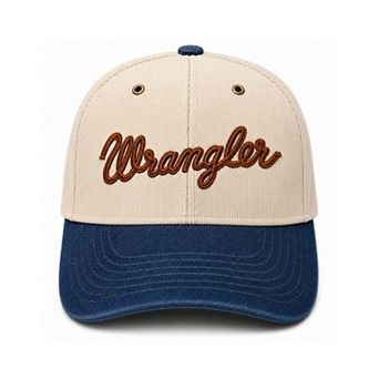 Unisex Cap X x Wrangler Cream/Blue Texas Longhorns Corduroy Denim Adjustable Hat