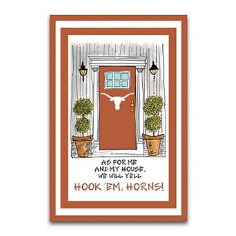 "Texas Longhorns As For Me 12"" x 18"" Garden Flag"