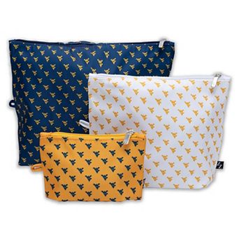 ZooZatz West Virginia Mountaineers 3-Pack Pouch Set